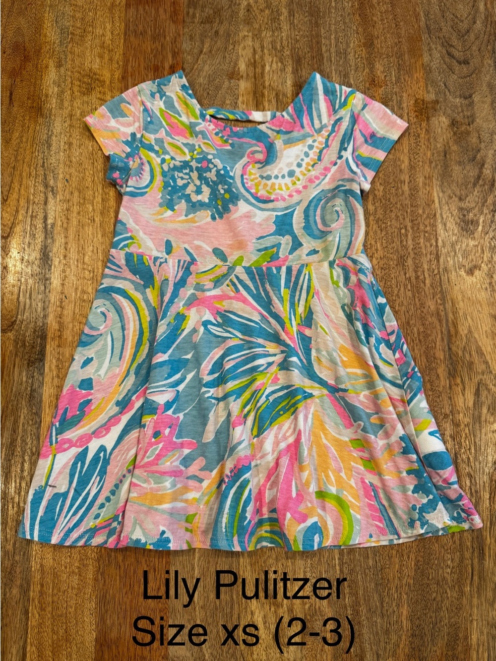 Lilly Pulitzer Girls' Multicolor Paisley Floral Dress - Pink, Blue & Yellow